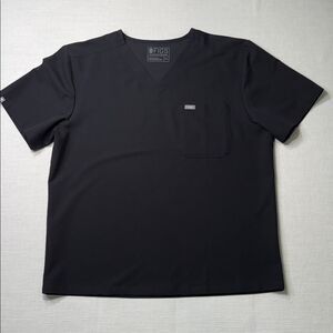 FIGS Technical Collection Black scrub top